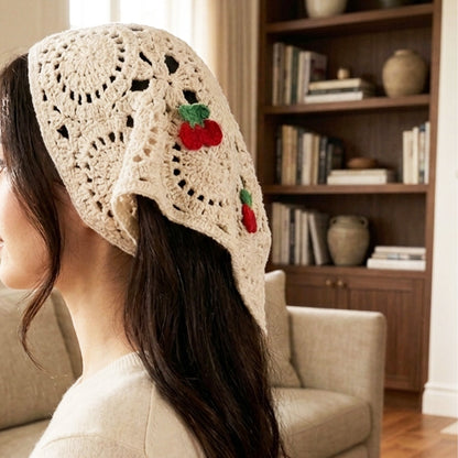 Crochet Bandanas ( Cherry )