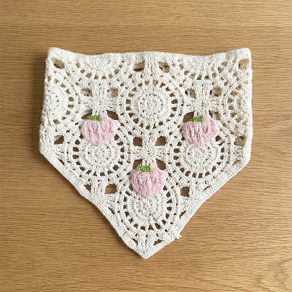 Crochet Bandanas ( Peach )