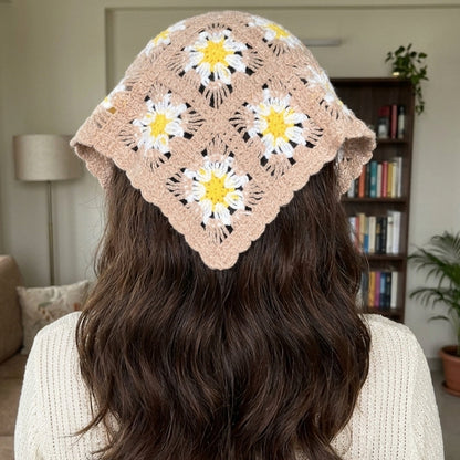 Crochet Bandanas ( Beige)