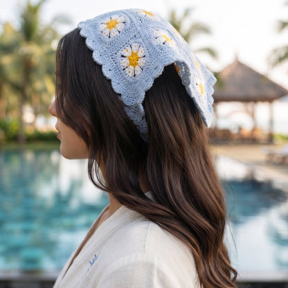 Crochet Bandanas ( Blue)