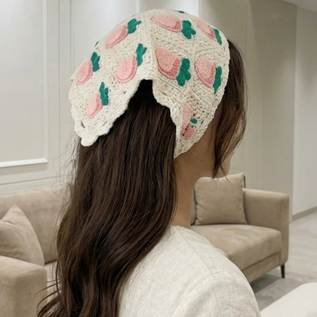 Crochet Bandanas ( Pink)