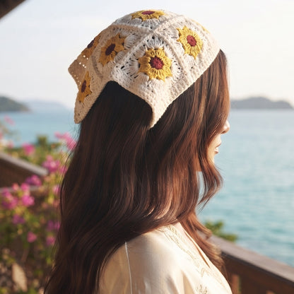 Crochet Bandanas ( Yellow )