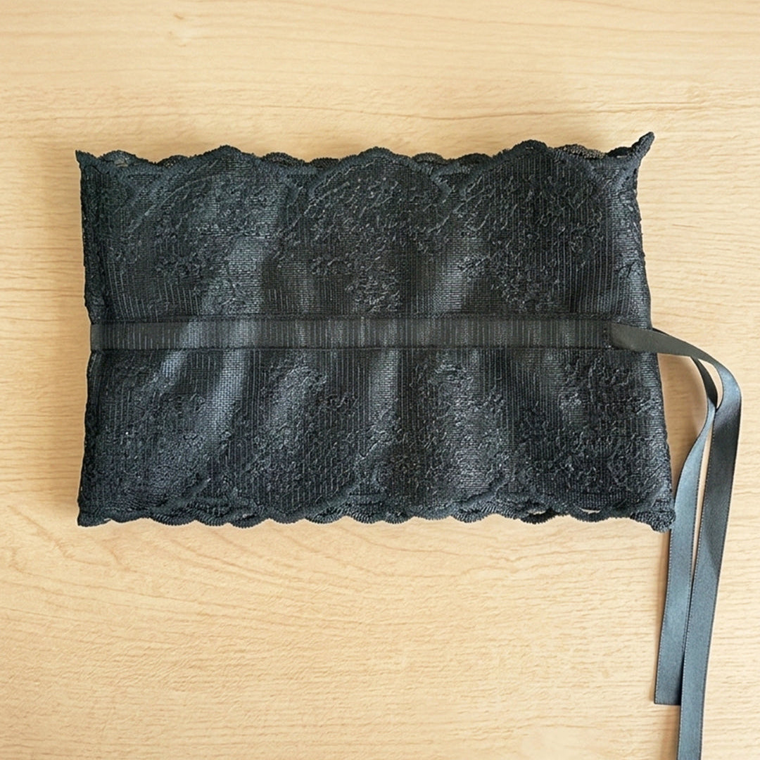 Frilly Hair Ties (Black)