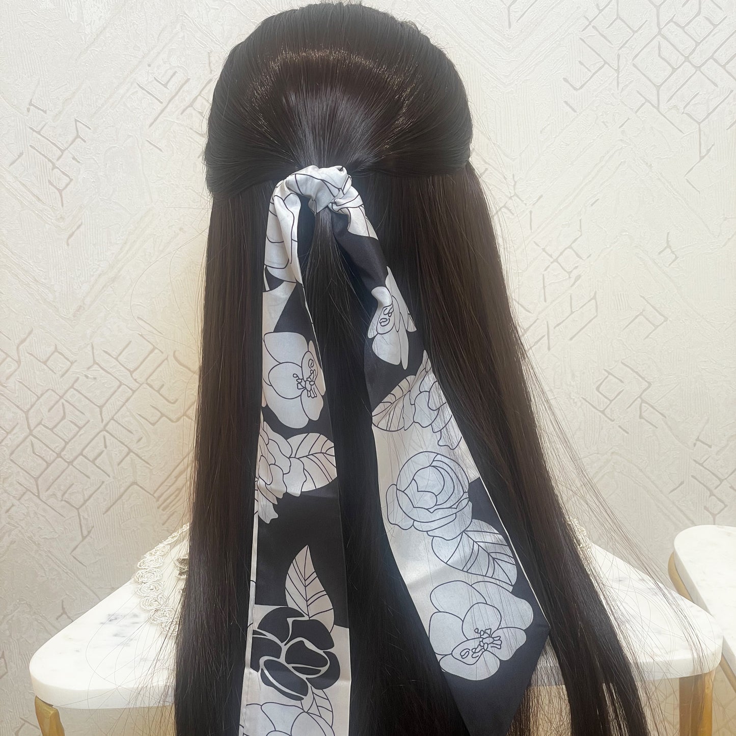 Printed Soft Tie Scarves and Hair Bands