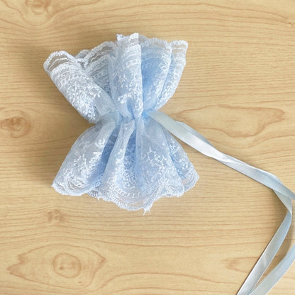 Frilly Hair Ties (Blue)