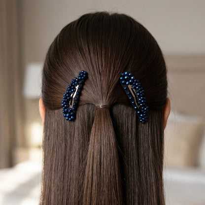 Elegant Crystal Studded Hair Pins (Tic Tac)
