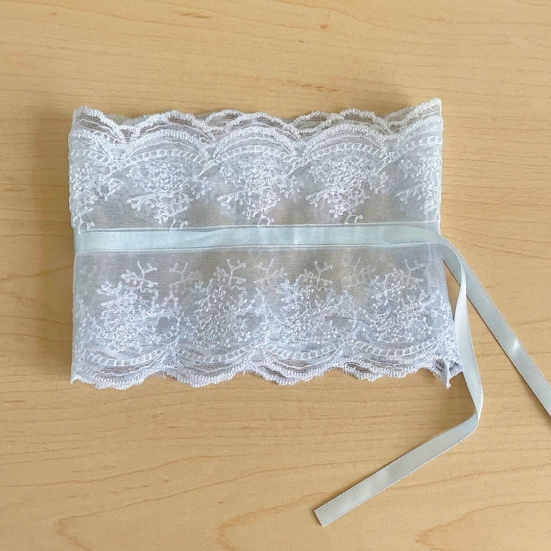 Frilly Hair Ties (Blue)