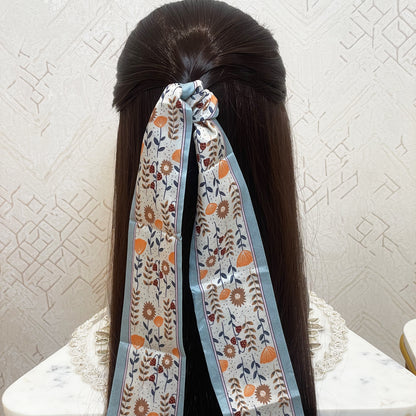 Printed Soft Tie Scarves and Hair Bands