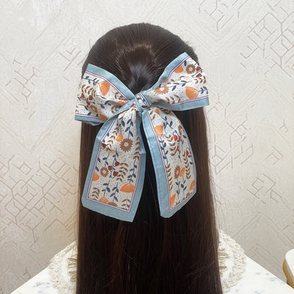 Printed Soft Tie Scarves and Hair Bands