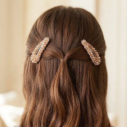 Elegant Crystal Studded Hair Pins (Tic Tac)