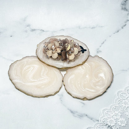 Crystal & Floral Embellished Hair Clips (Single)