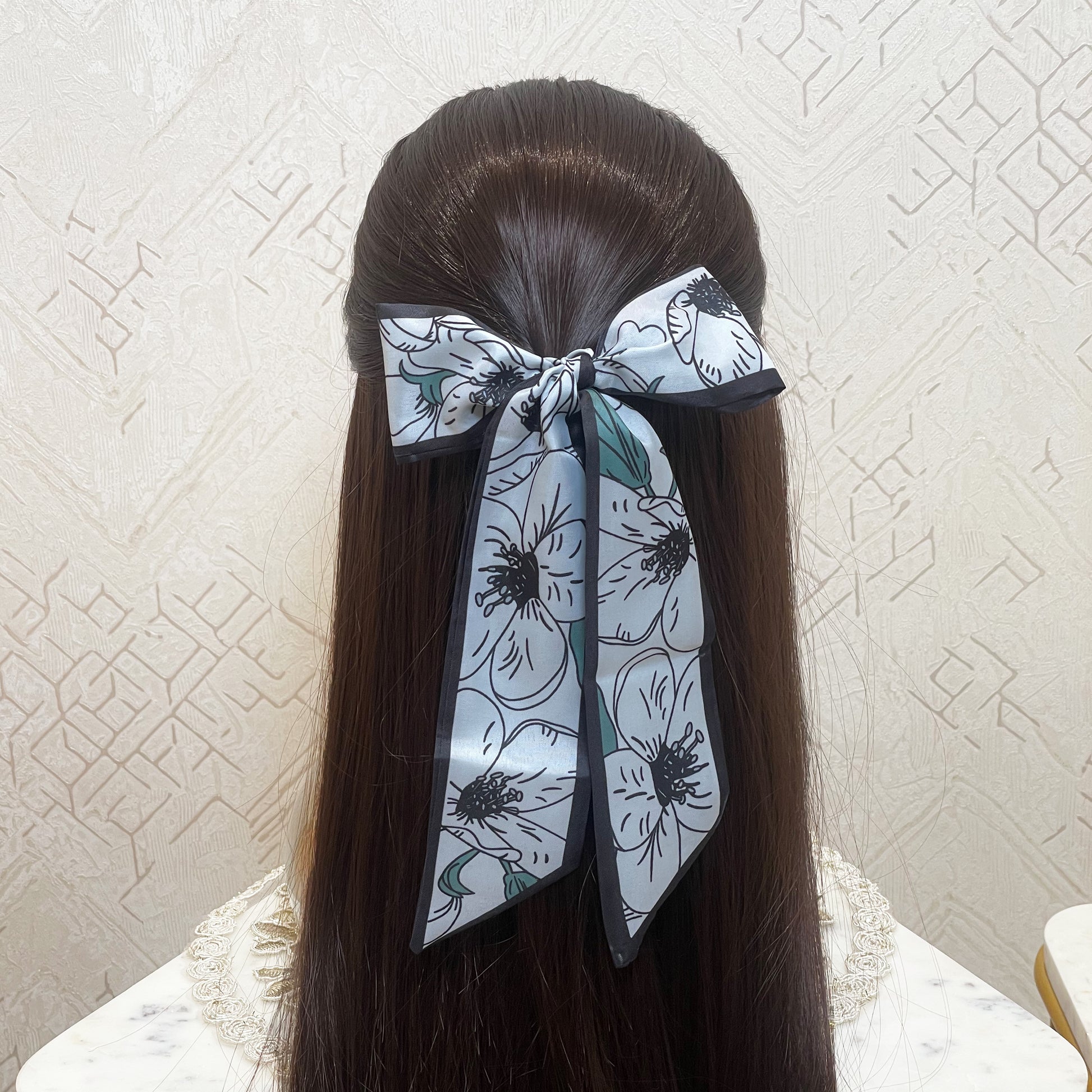 Printed Soft Tie Scarves and Hair Bands