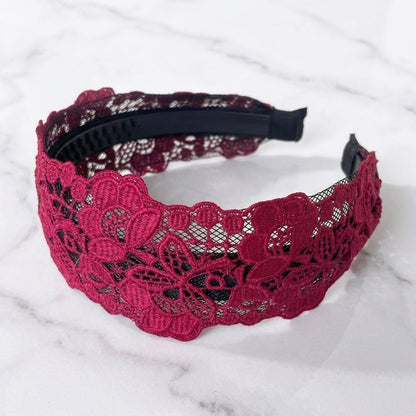 Medium Broad Lacy Hairbands