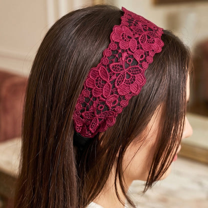Medium Broad Lacy Hairbands