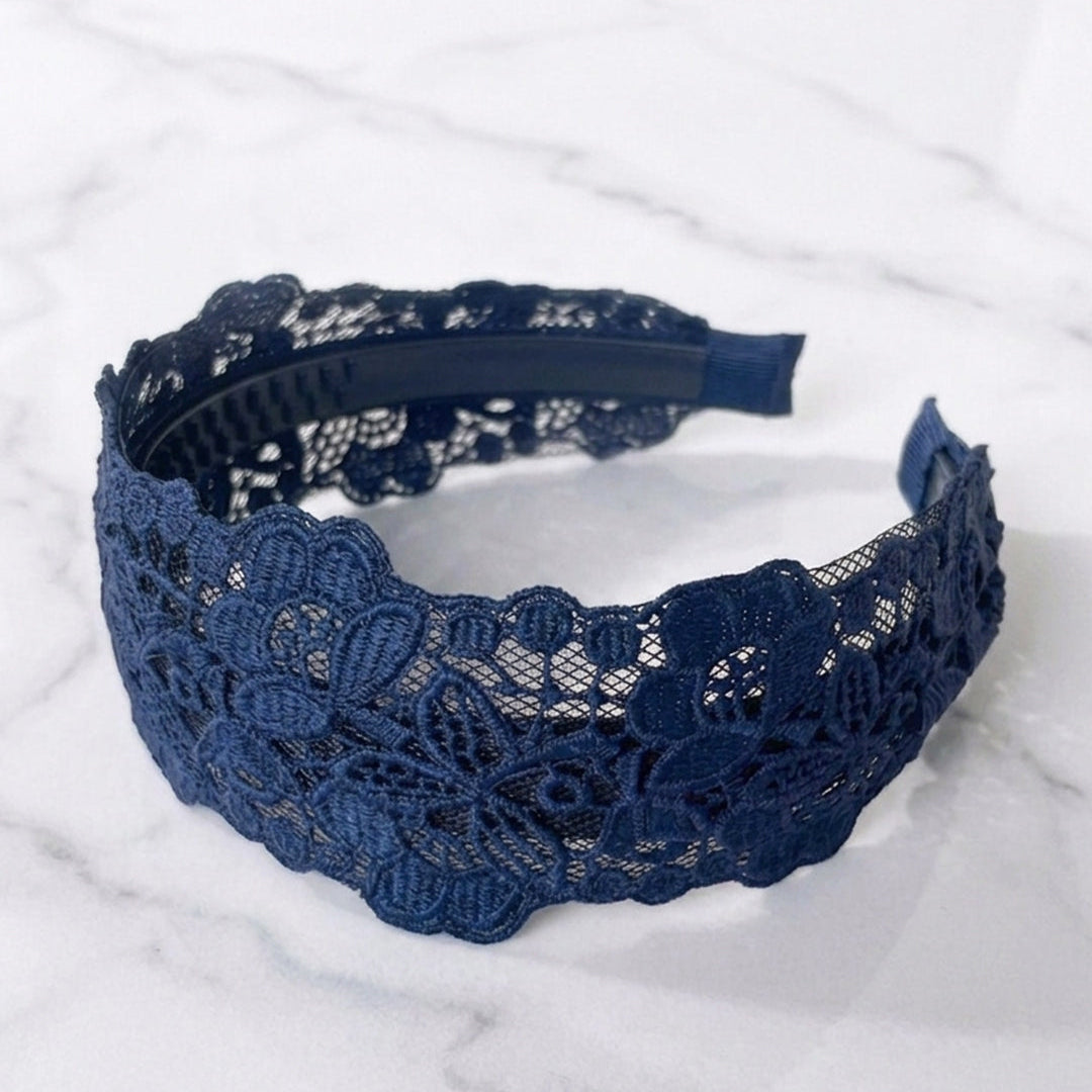 Medium Broad Lacy Hairbands
