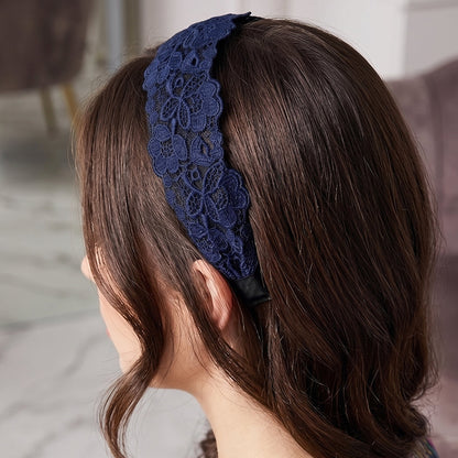 Medium Broad Lacy Hairbands