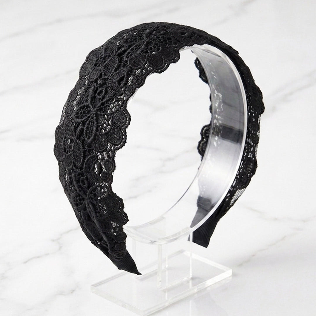 Medium Broad Lacy Hairbands