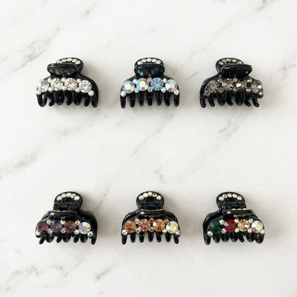 Embellished Mini Hair Claws (Pack Of 6)