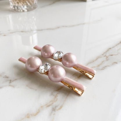 Celestial Pearl Alligator Clips (2 Pairs)
