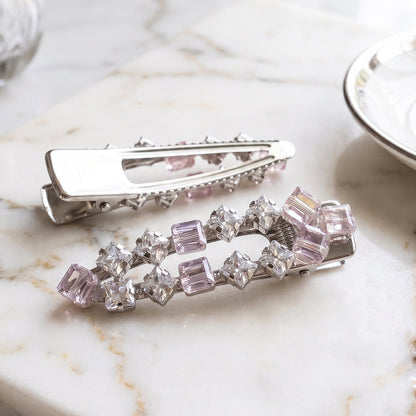 Rose Prism Alligator Clips