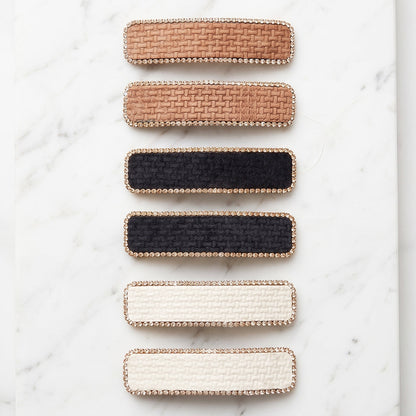 Studded Tic Tac Clips 3 Pairs
