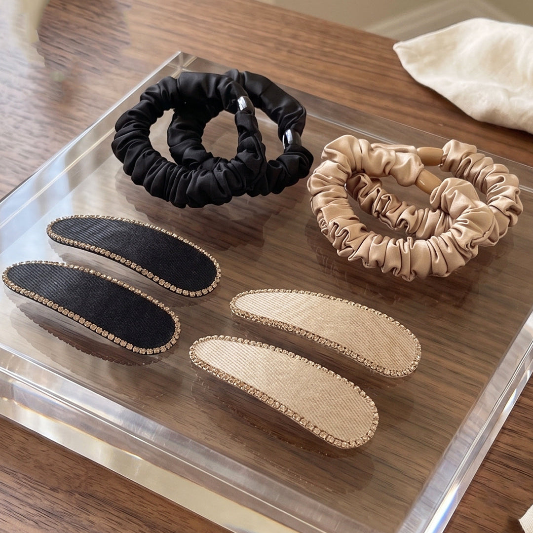 Studded Tic Tac with Hair Ties