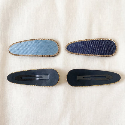 Studded Tic Tac Clips 2 Pairs