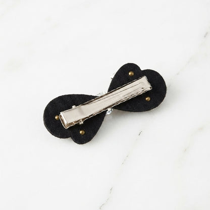 Studded Bow Alligator Clips (1 pair)