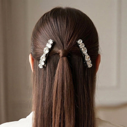 White Studded Alligator Clips