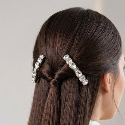 White Studded Alligator Clips