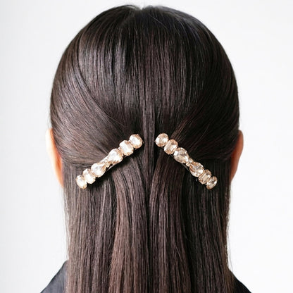Golden Studded Alligator Clips