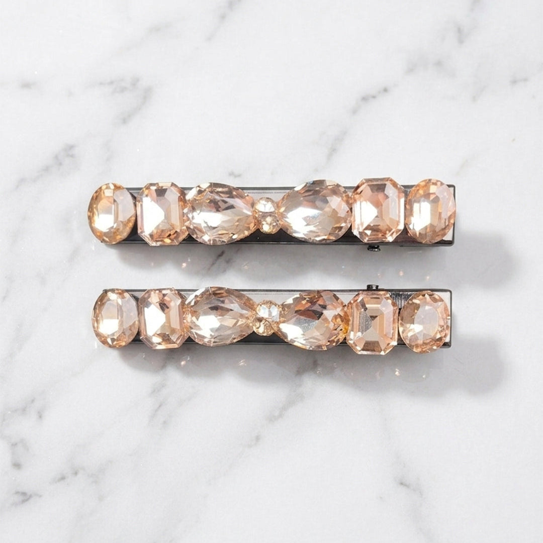 Golden Studded Alligator Clips