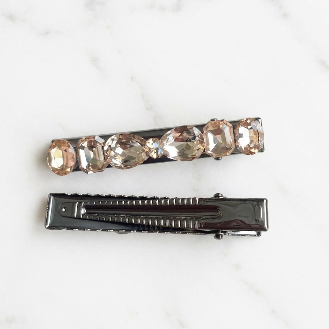 Golden Studded Alligator Clips
