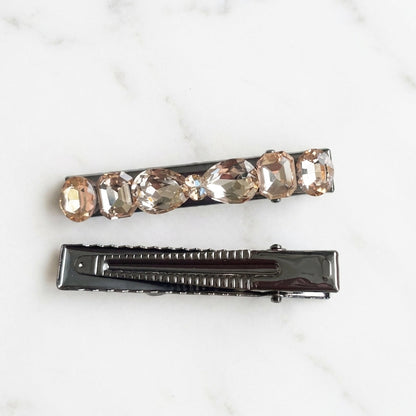 Golden Studded Alligator Clips