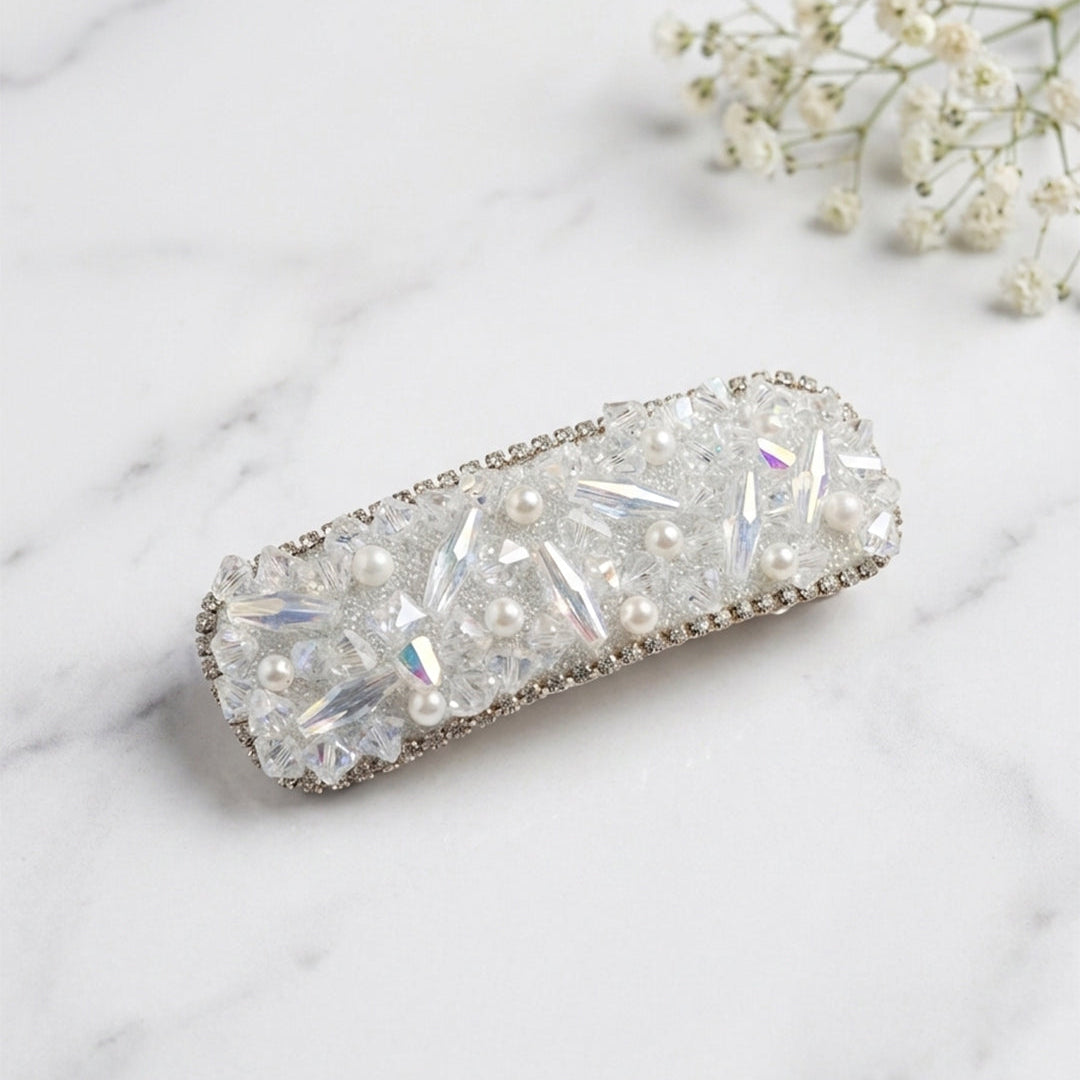 White Studded Tic Tac Pin