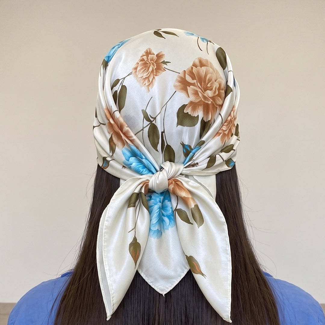 The Serene Floral Silk Wrap