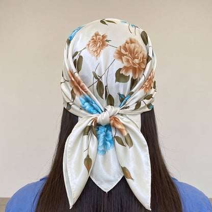 The Serene Floral Silk Wrap