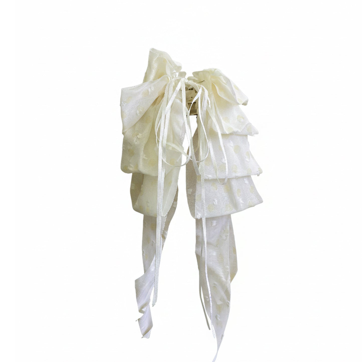 Elegant Ribbon Claw Clip (Lemon)