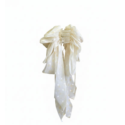 Elegant Ribbon Claw Clip (Lemon)