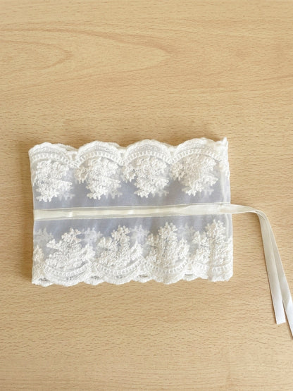 Frilly Hair Ties (Cream)