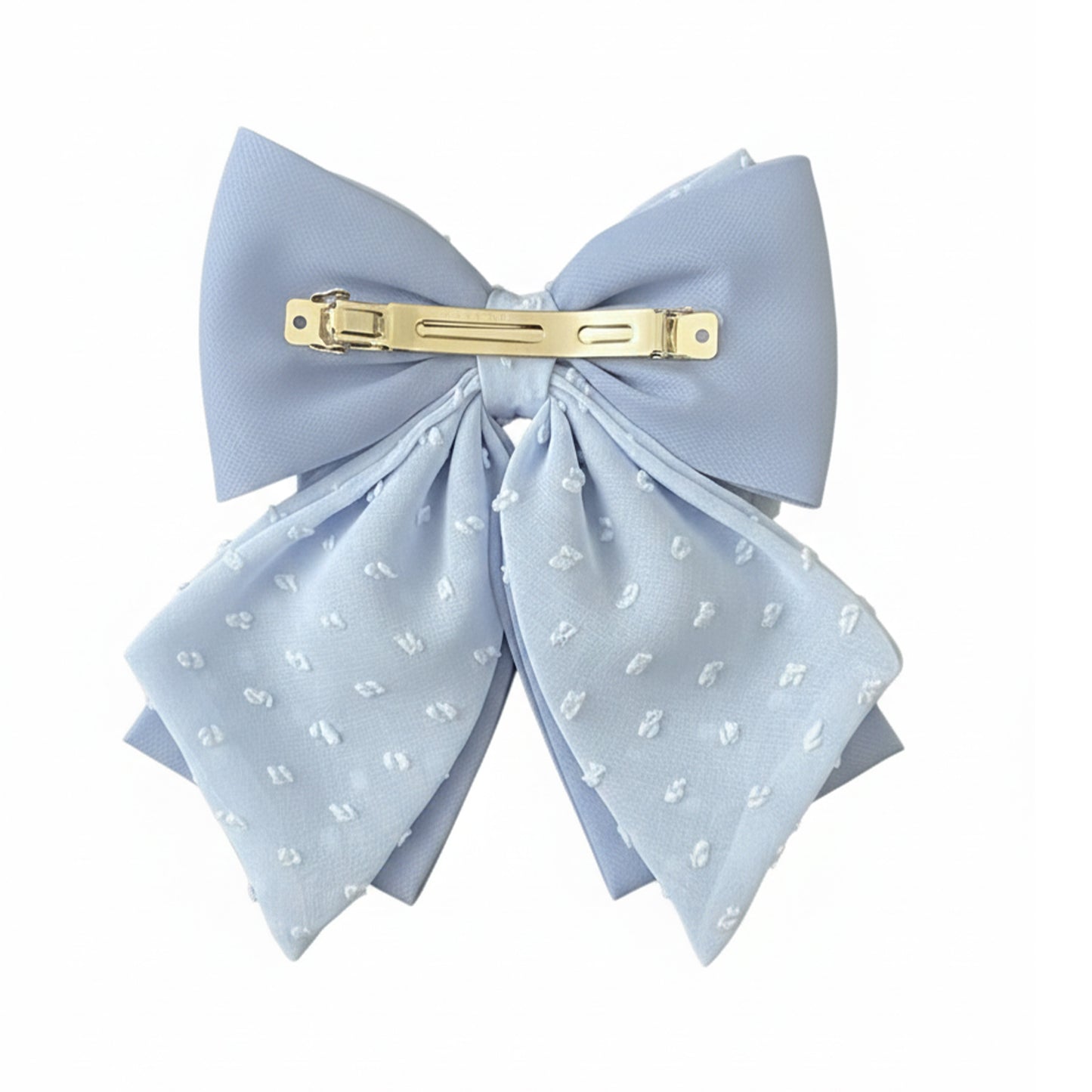 Multi Layered Georgette Bows (Light Blue)