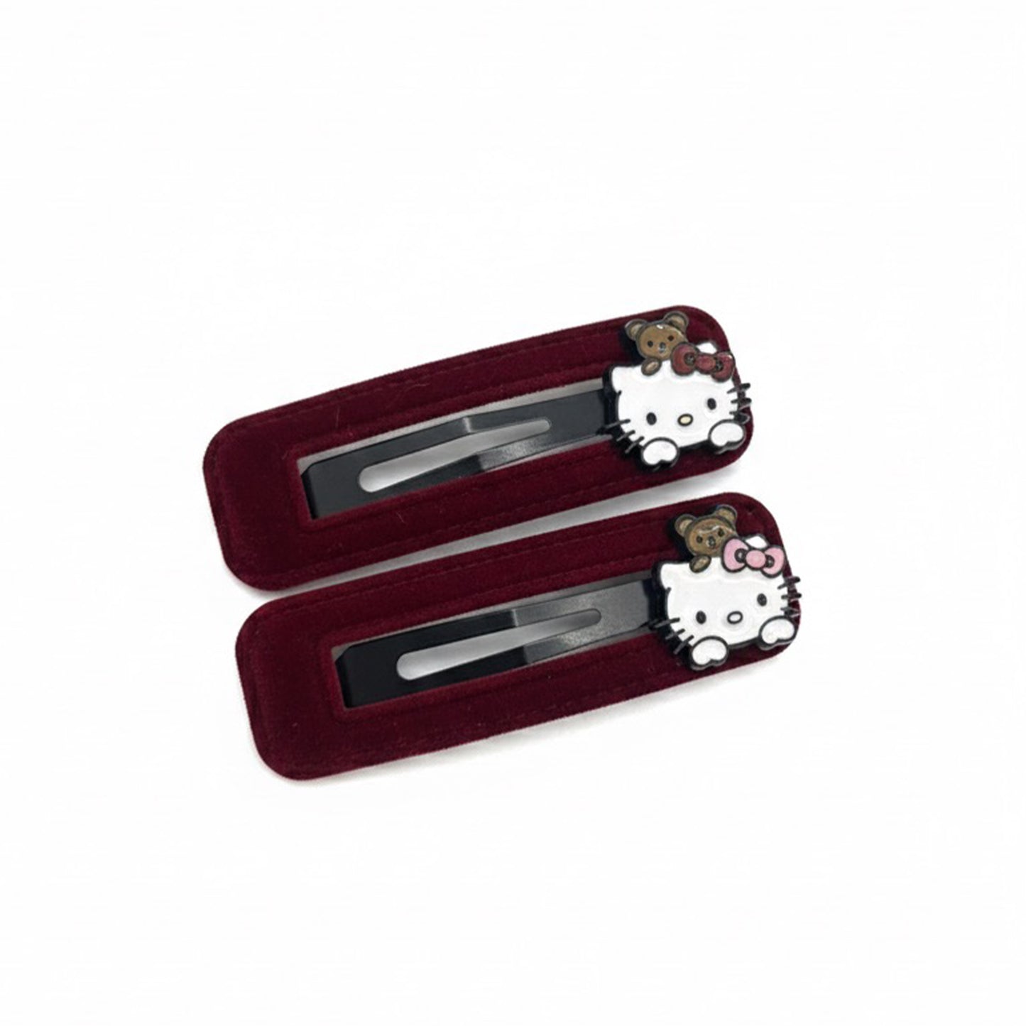 Kitty on Velvet Tic Tac Pins (Two Pairs)