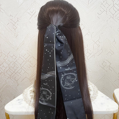 Printed Soft Tie Scarves and Hair Bands
