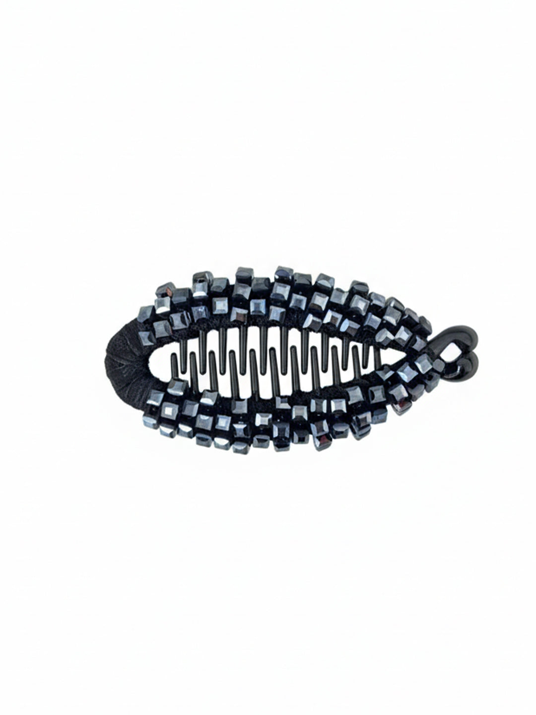 Crystal Studded Banana Clip (Blue)