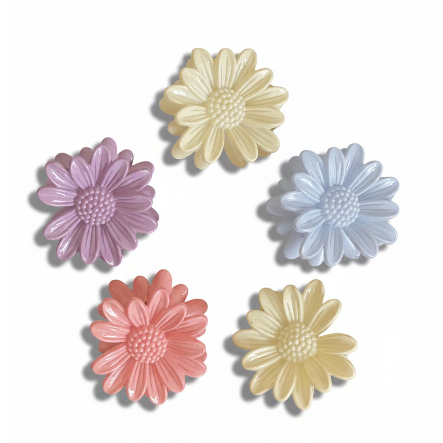 Pastel Floral Hair Clutches