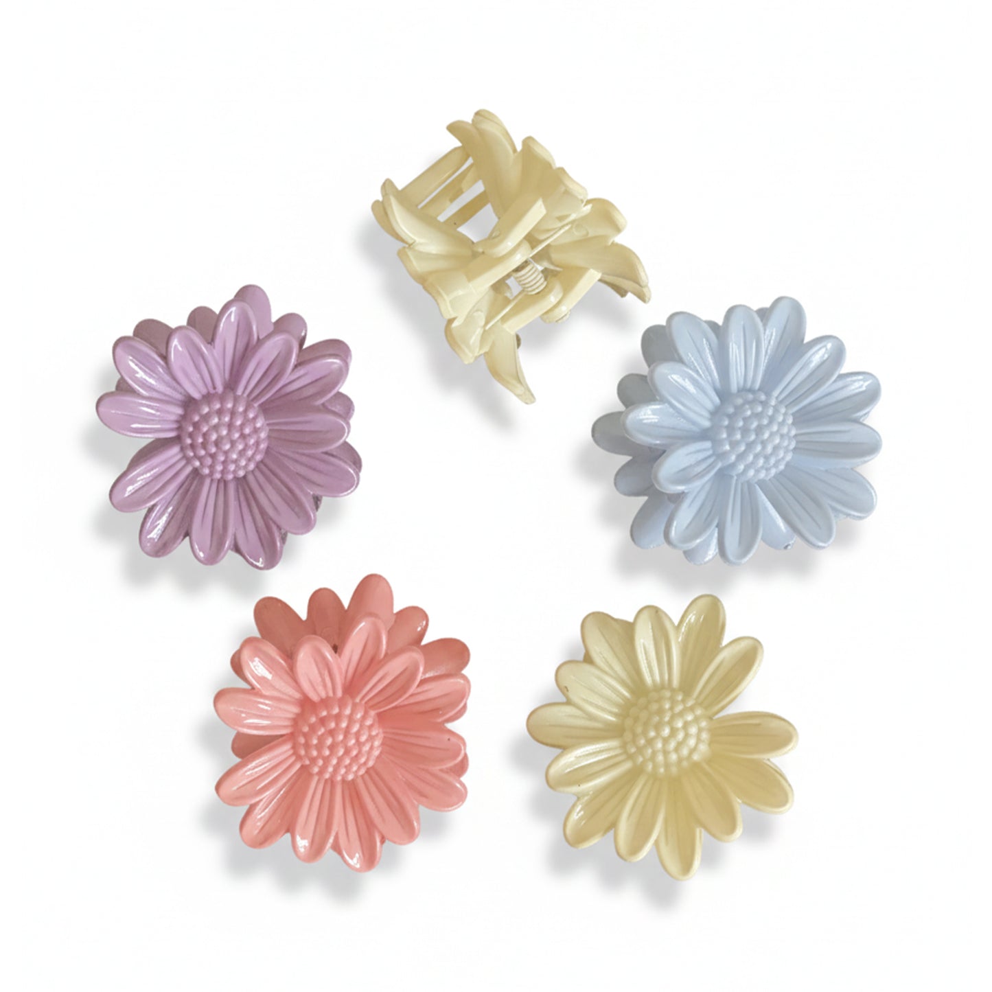 Pastel Floral Hair Clutches