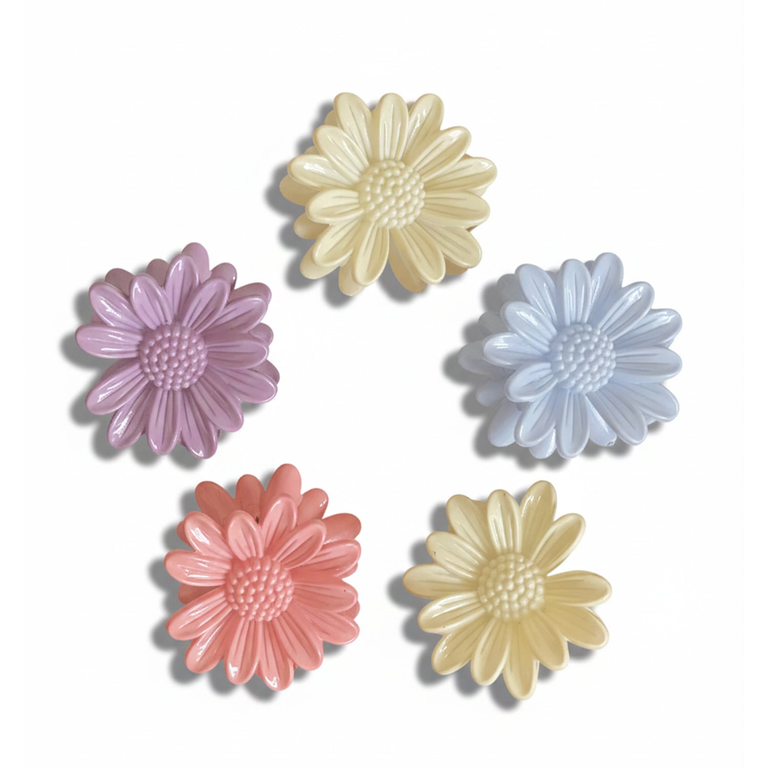 Pastel Floral Hair Clutches