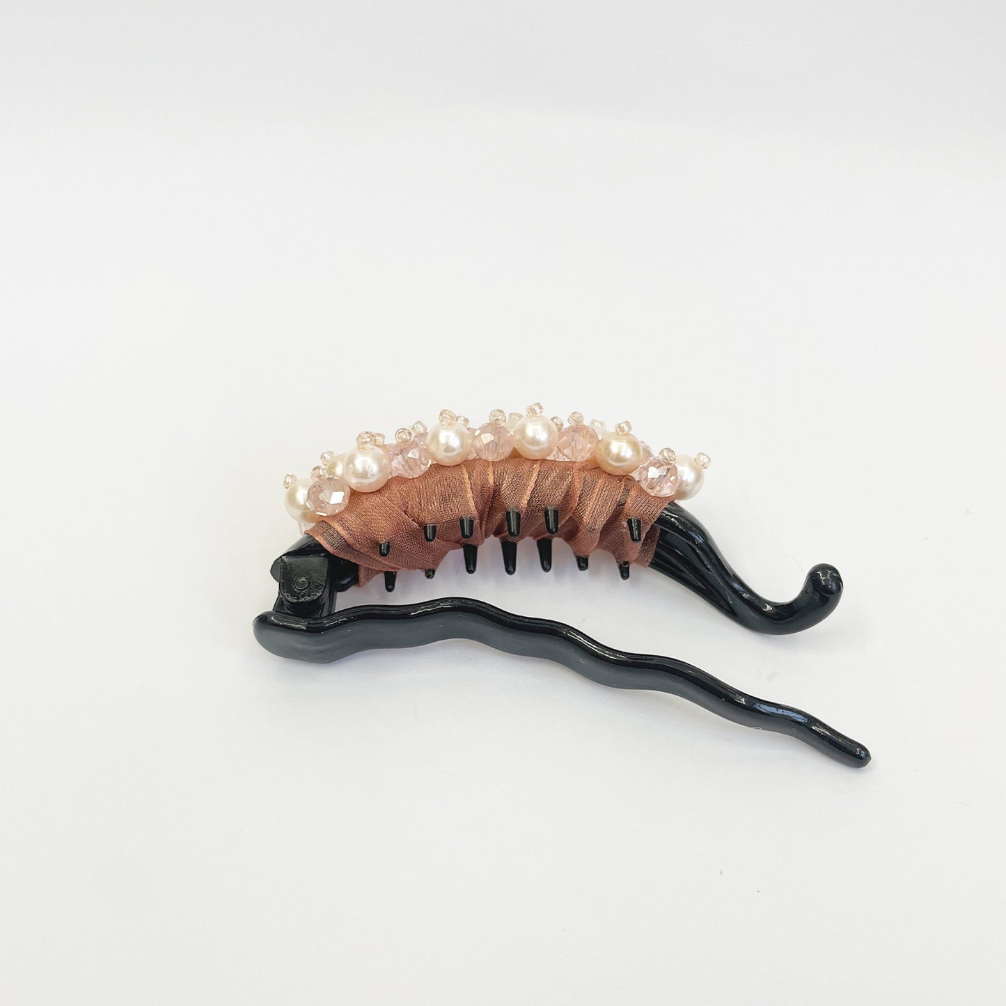 Crystal Embellished Hair Clip with Beads (Single)