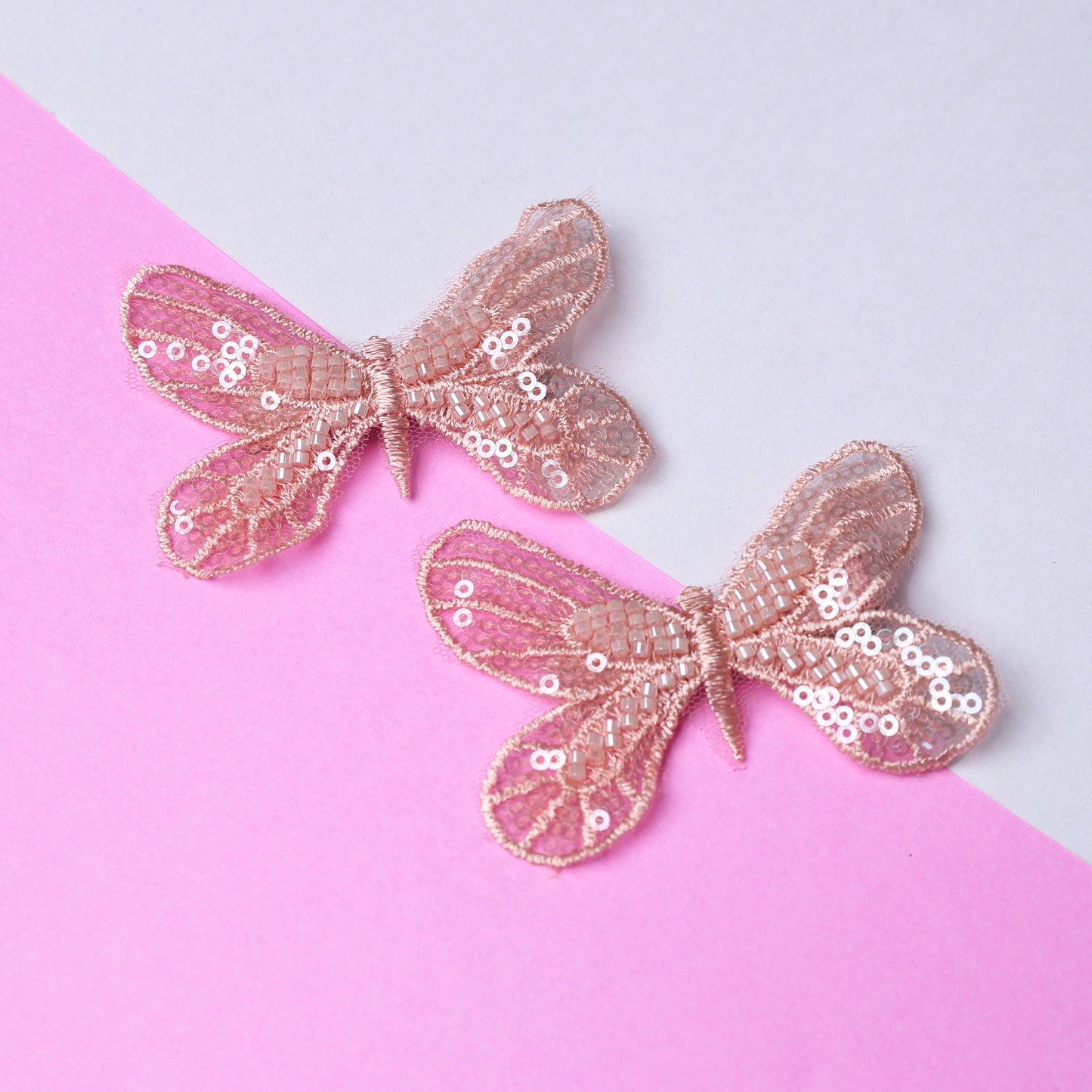 Embellished Butterfly Hair Pins (Pair)