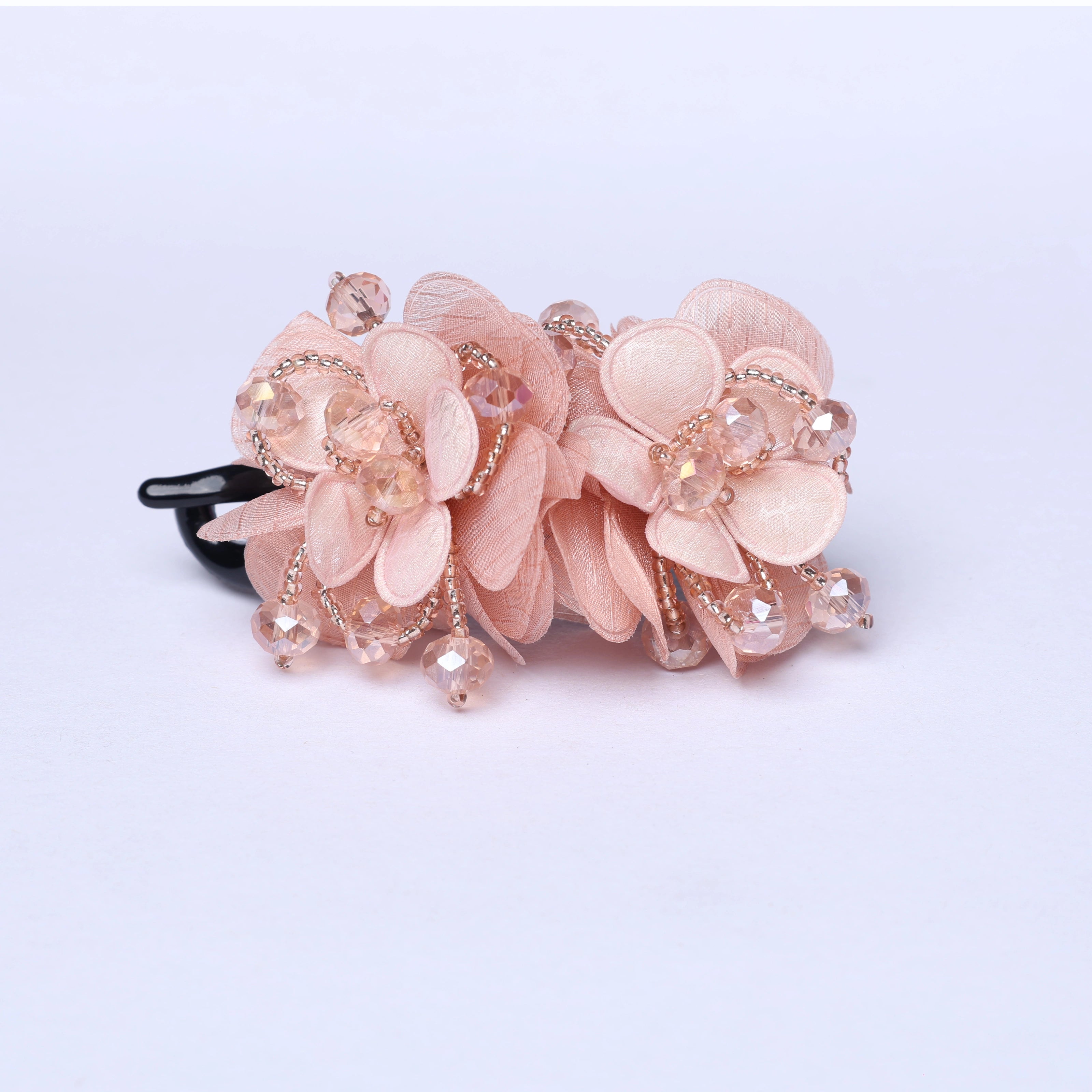 Crystal & Floral Embellished Hair Clips (Single)